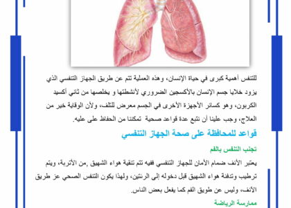 القواعد الصحية للتنفس