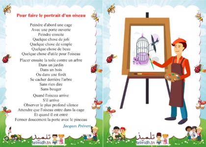 pour faire la portrait d'un oiseau