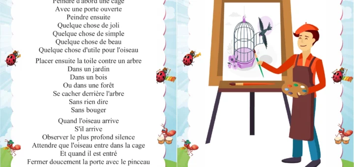 pour faire la portrait d'un oiseau