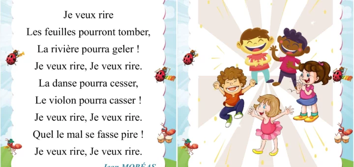 poème je veux rire 4eme
